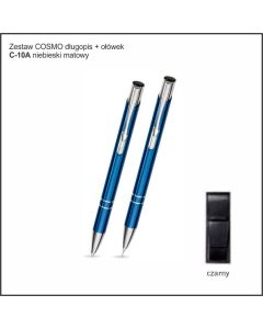 Zestaw COSMO długopis ołówek w etui Z-5 kolor niebieski matowy