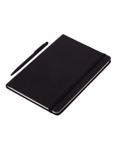 Zestaw notes z długopisem Abrantes, czarny