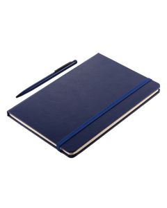 Zestaw notes z długopisem Abrantes, granatowy