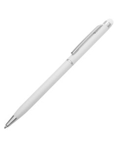 Długopis aluminiowy Touch Tip, biały