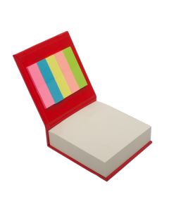 Blok z karteczkami, czerwony